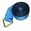 4" Blue Winch Strap w/ Delta Ring and Edge Protection
