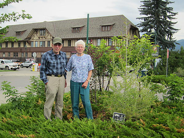 Gary and Mary Sloan were honored today with a tree ceremony