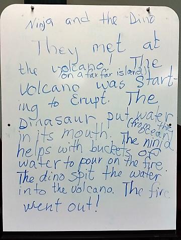 What happened at Dinos and Dragons Storytime
