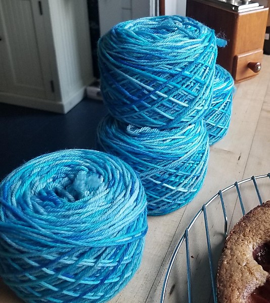 picture of 4 balls of yarn
