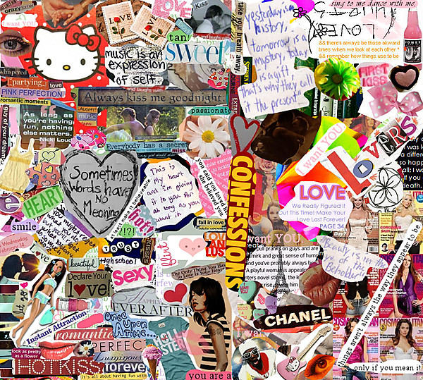 Collage of many images by lizlovespink