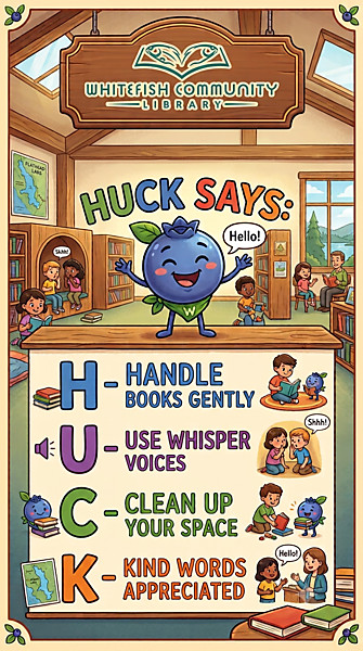 Huck library expectations poster